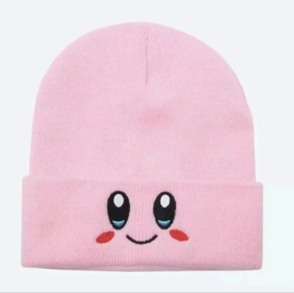 Nintendo Pink Kirby Knit Unisex Beanie / Skully / Hat
